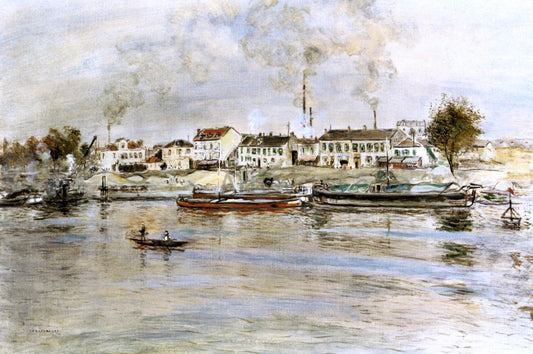 Jean-Francois Raffaelli The Saine at Suresnes, Issy-les-Mouleneaux - Canvas Print