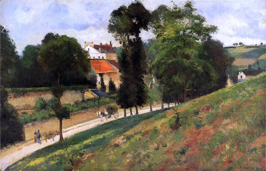 Camille Pissarro The Saint-Antoine Road at l'Hermitage, Pontoise - Canvas Print