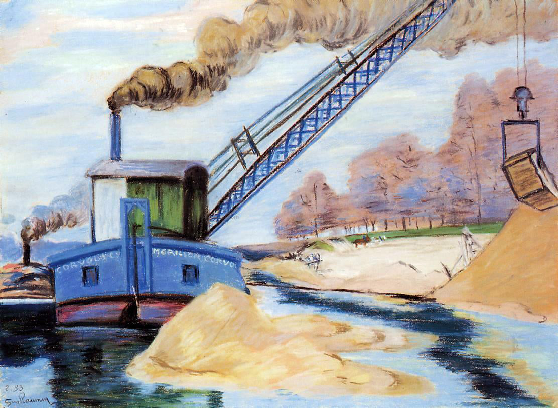 Armand Guillaumin The Sand Quarry - Canvas Print