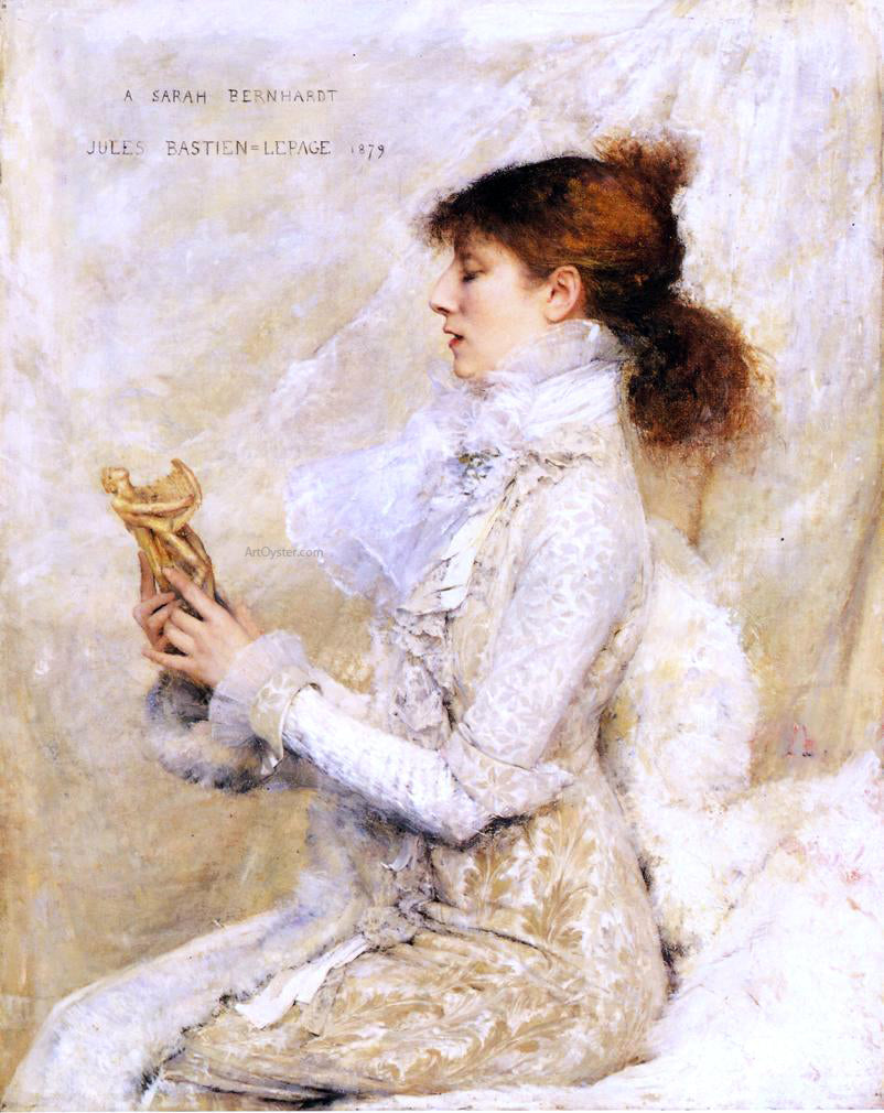 Jules Bastien-Lepage The Sarah Bernhardt Portrait - Canvas Print