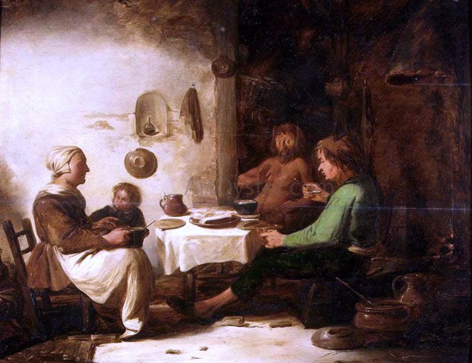 Benjamin Gerritsz Cuyp The Satyr and the Peasant Family - Canvas Print