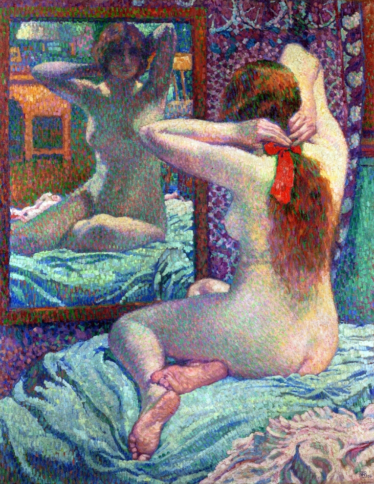 Theo Van Rysselberghe A Scarlet Ribbon - Canvas Print