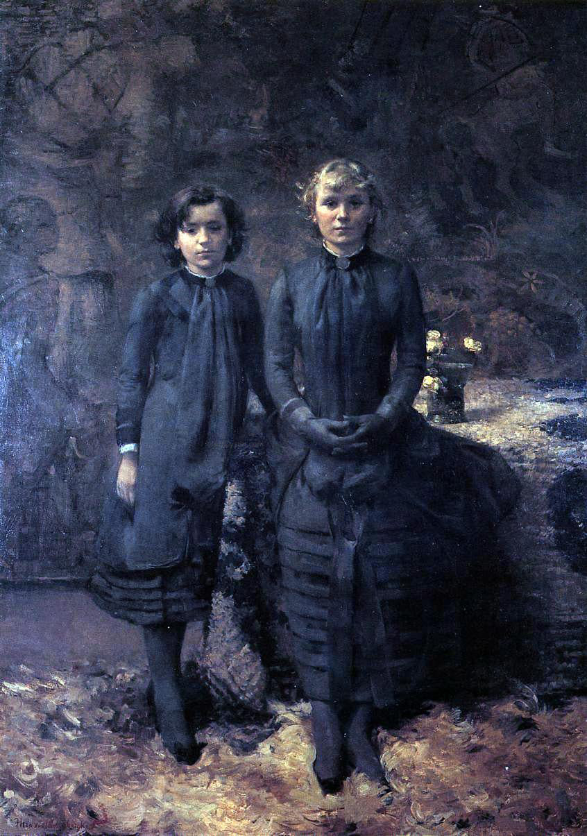Theo Van Rysselberghe The Schlobach Sisters - Canvas Print