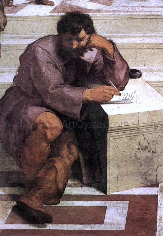 Raphael The School of Athens (detail 2) (Stanza della Segnatura) - Canvas Print