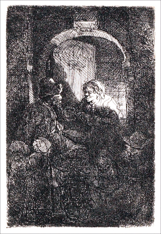 Rembrandt Van Rijn The Schoolmaster - Canvas Print
