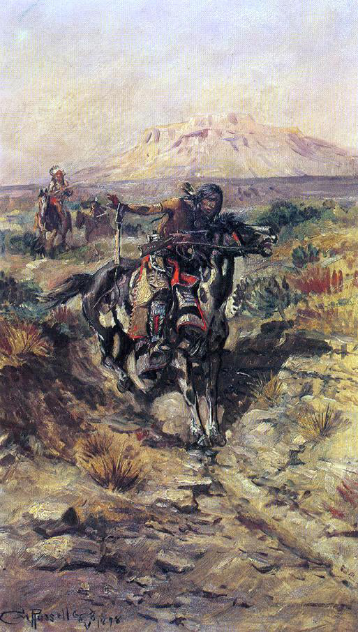 Charles Marion Russell The Scouting Party - Canvas Print
