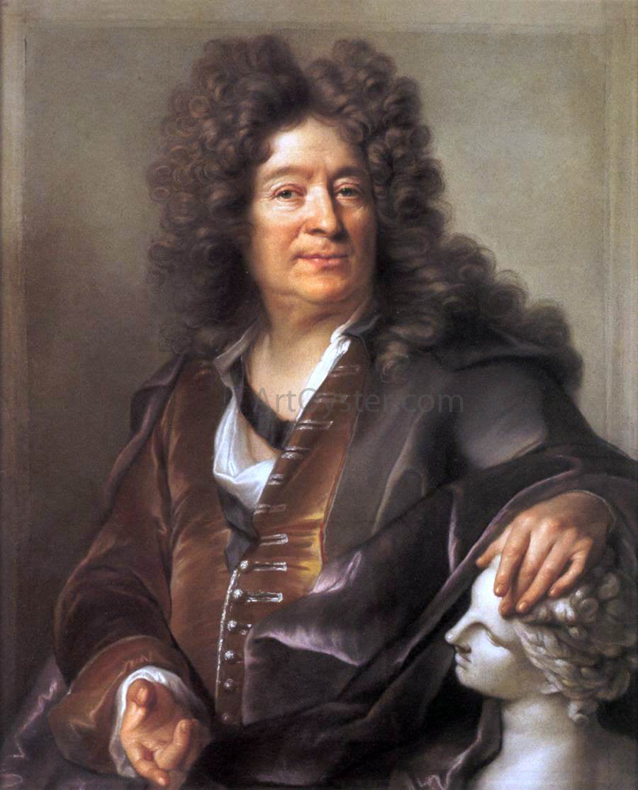 Joseph Vivien The Sculptor Francois Girardon - Canvas Print