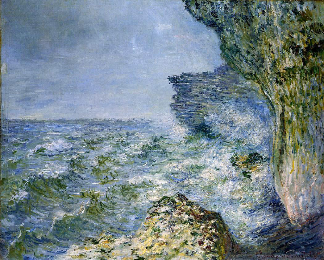 Claude Oscar Monet The Sea at Fecamp - Canvas Print