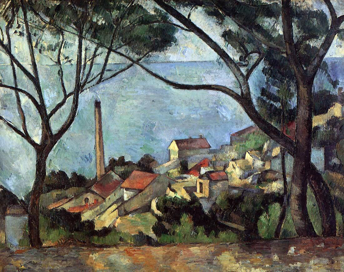 Paul Cezanne The Sea at L'Estaque - Canvas Print