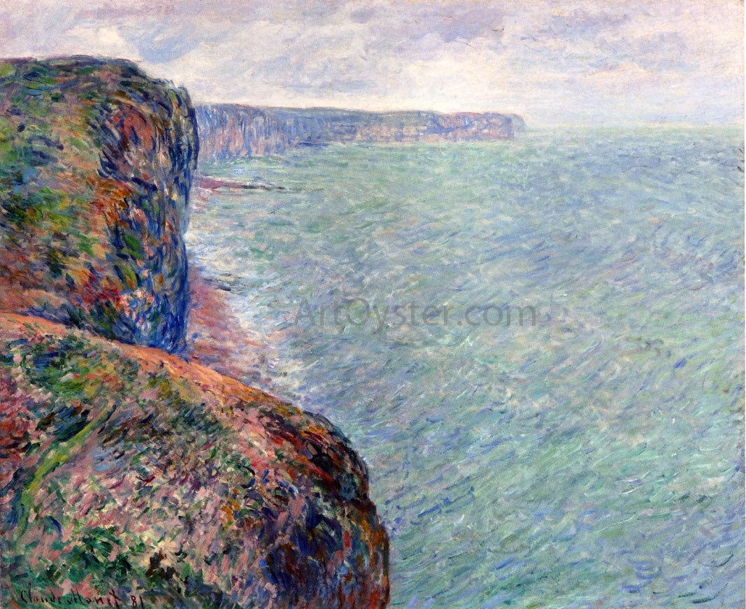 Claude Oscar Monet The Sea View of Cliffs - Canvas Print