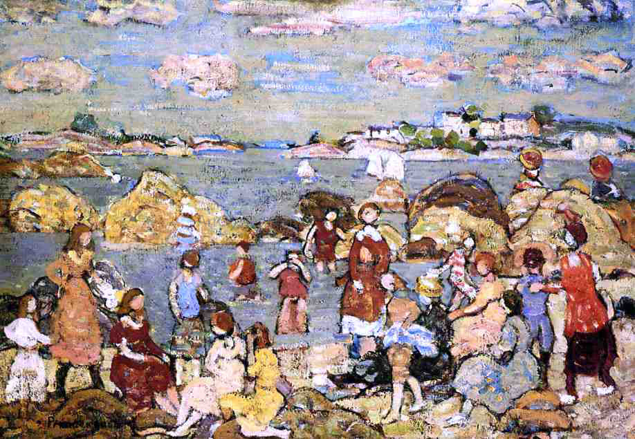 Maurice Prendergast The Seashore - Canvas Print
