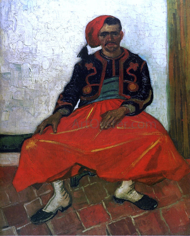 Vincent Van Gogh The Seated Zouave - Canvas Print