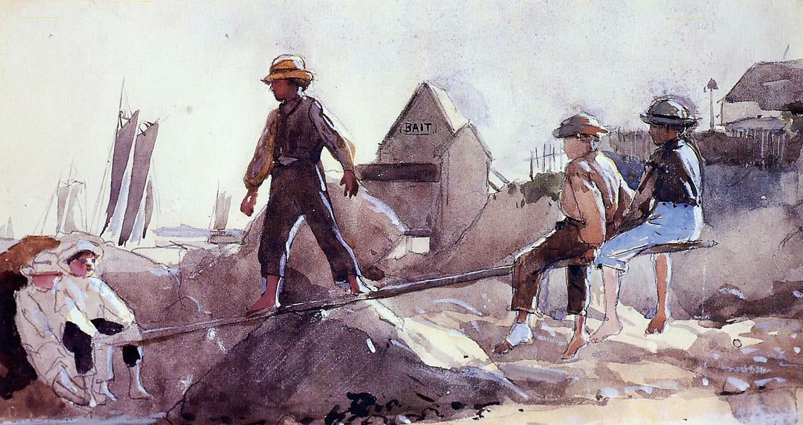Winslow Homer The See-Saw - Canvas Print