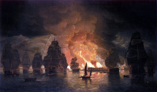 Thomas Luny The Seige of Algiers - Canvas Print