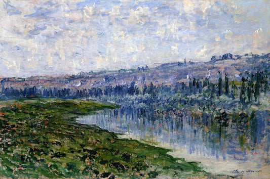 Claude Oscar Monet The Seine and the Chaantemesle Hills - Canvas Print