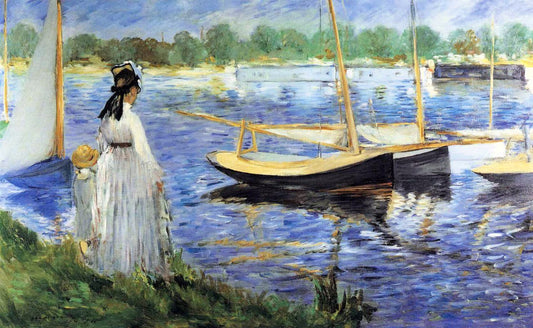 Edouard Manet The Seine at Argenteuil - Canvas Print