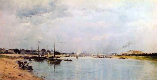 Stanislas Lepine The Seine at Ivry - Canvas Print