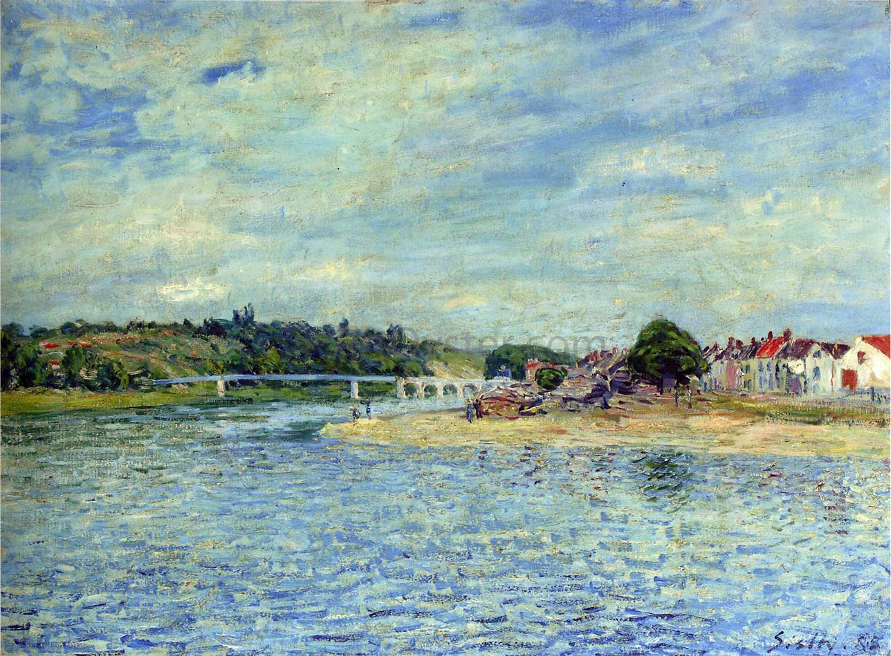 Alfred Sisley The Seine at Saint Mammes - Canvas Print