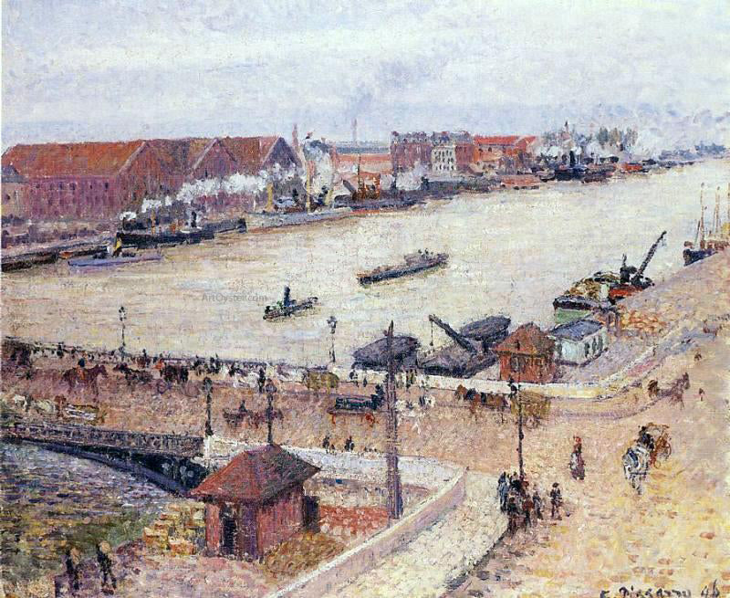 Camille Pissarro The Seine in Flood, Rouen - Canvas Print