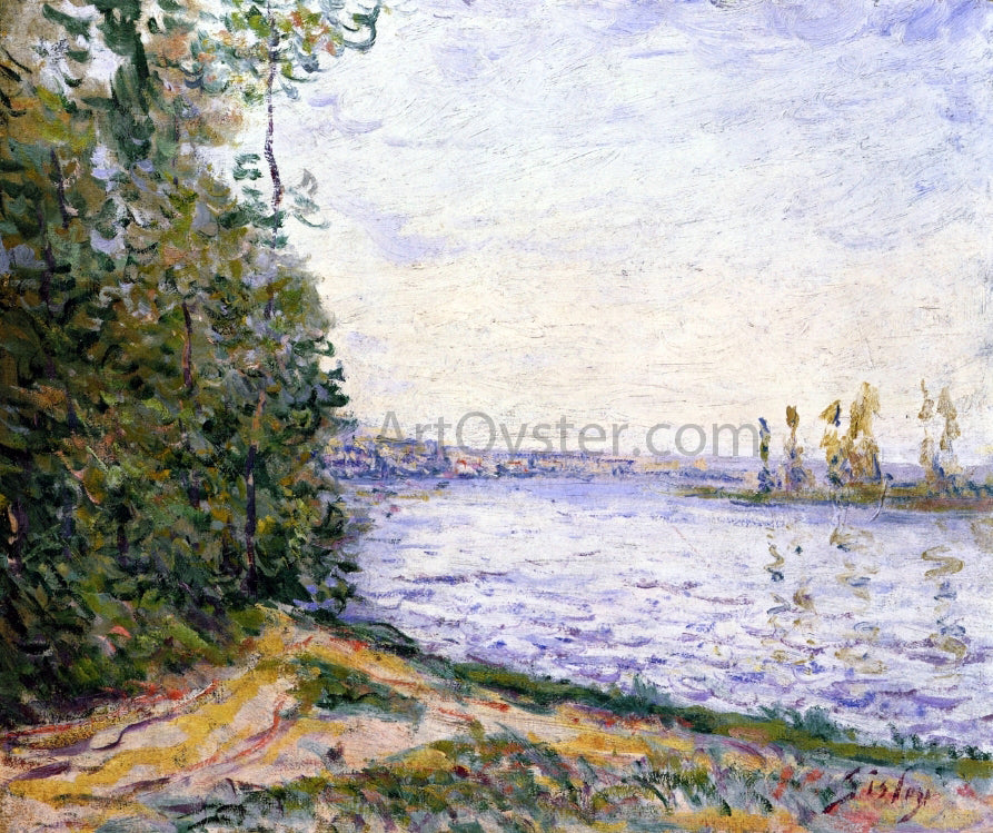 Alfred Sisley The Seine near By - Canvas Print