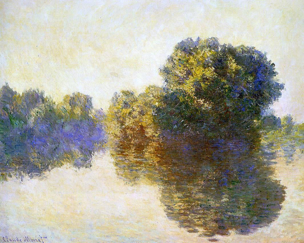 Claude Oscar Monet The Seine near Giverny - Canvas Print