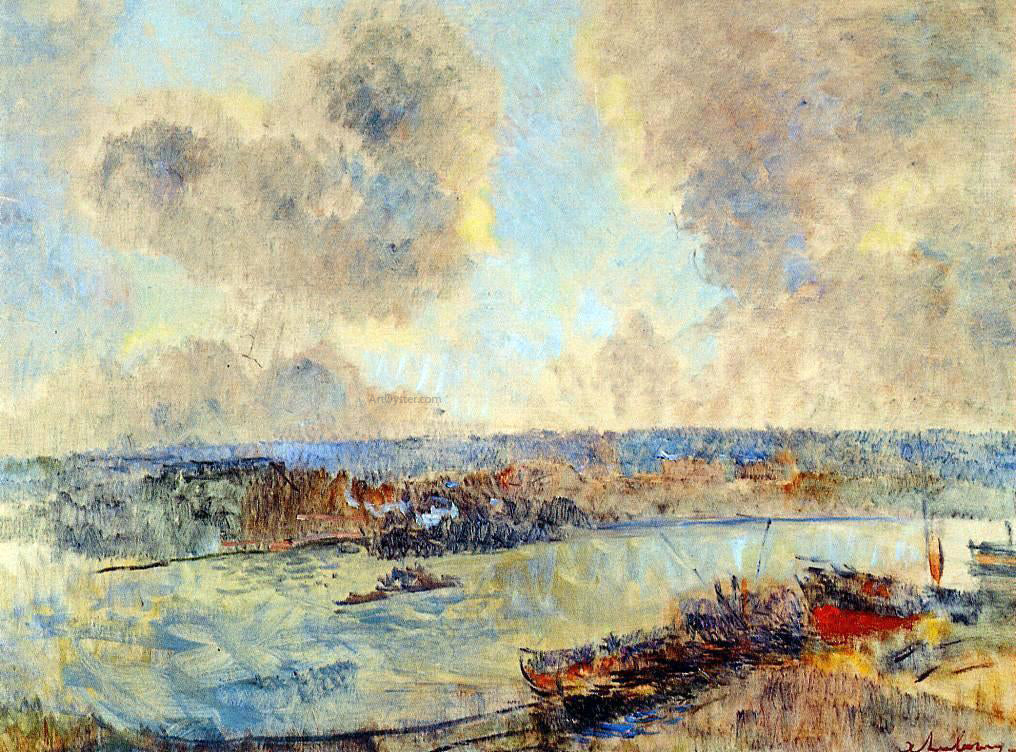 Albert Lebourg The Seine near Paris - Canvas Print