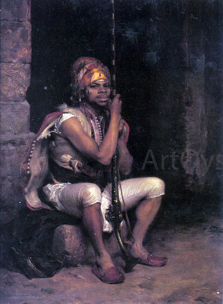 Charles Bargue The Sentinel - Canvas Print