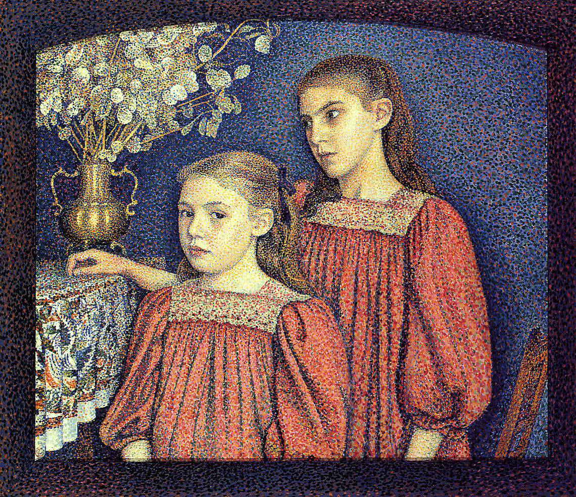Georges Lemmen The Serrys Sisters - Canvas Print