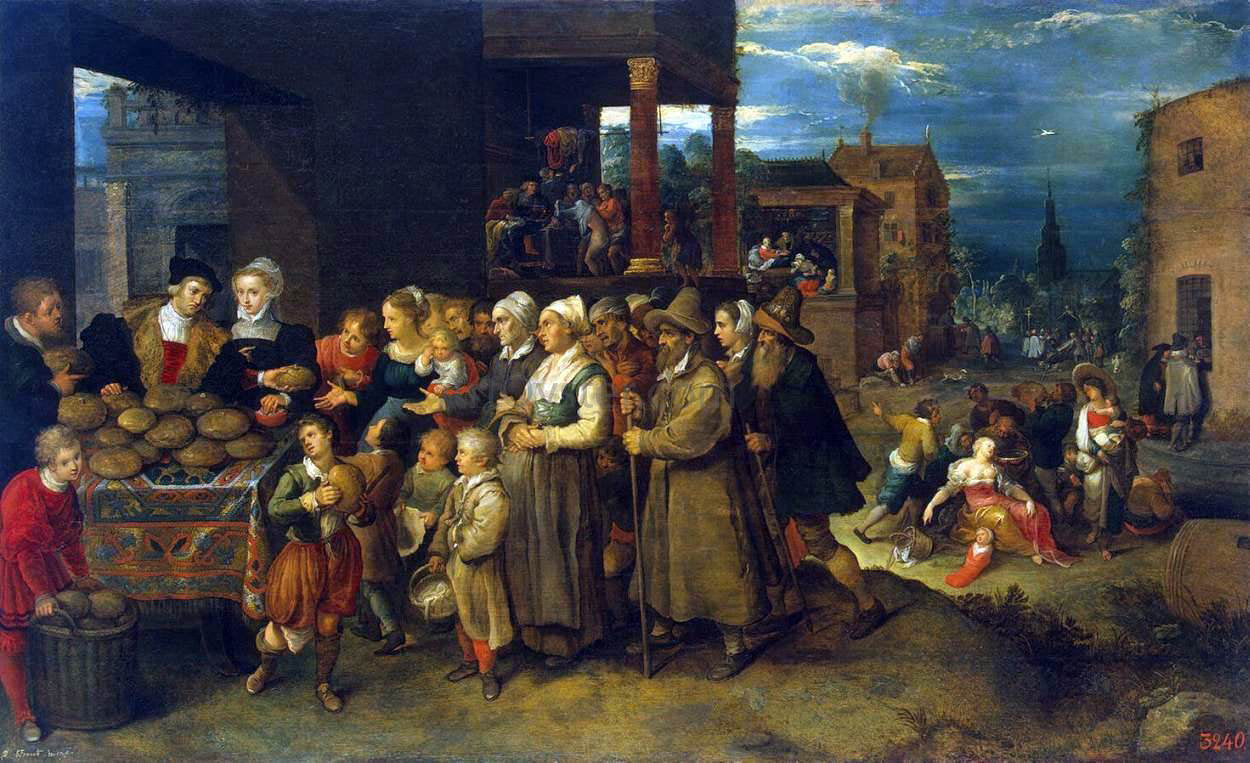 II Frans Francken The Seven Acts of Mercy - Canvas Print