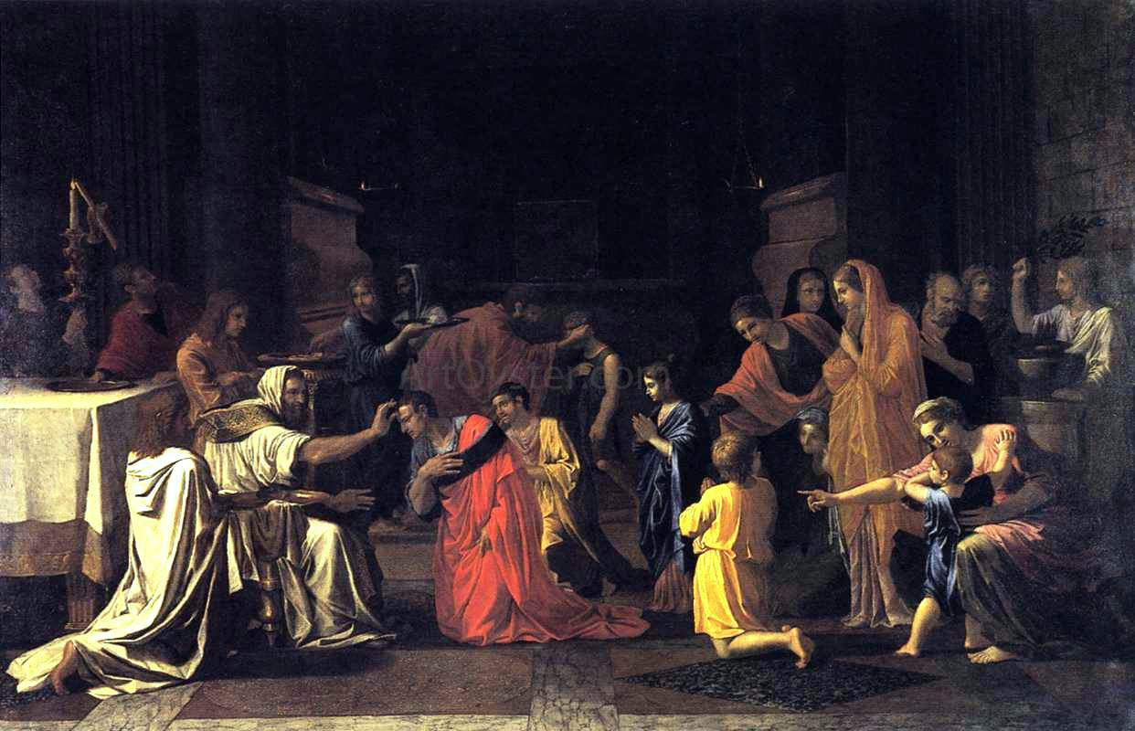 Nicolas Poussin The Seven Sacraments: Confirmation - Canvas Print