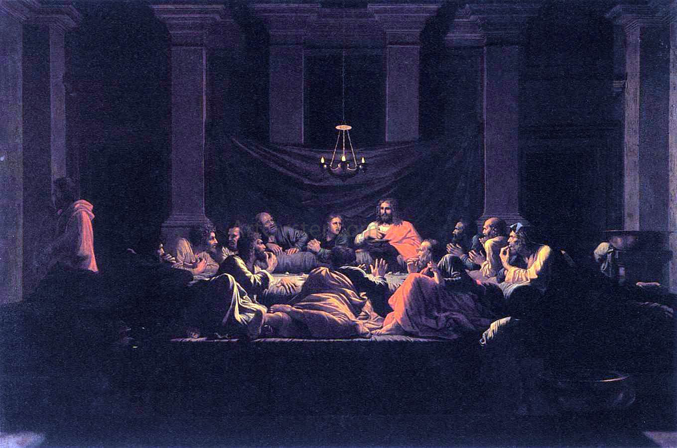 Nicolas Poussin The Seven Sacraments: Eucharist - Canvas Print