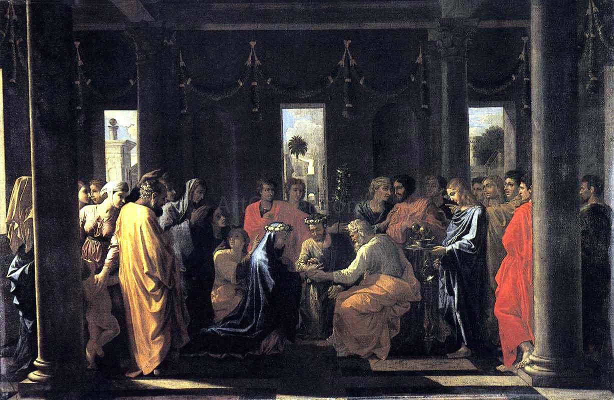 Nicolas Poussin The Seven Sacraments: Marriage - Canvas Print