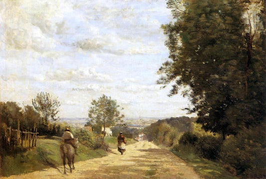 Jean-Baptiste-Camille Corot The Sevres Road - Canvas Print