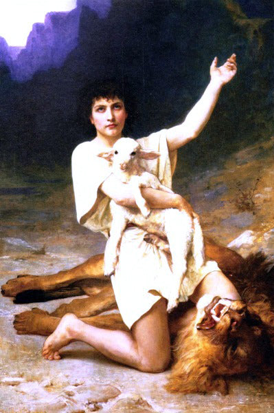 Elizabeth Gardner Bouguereau The Shepherd David - Canvas Print