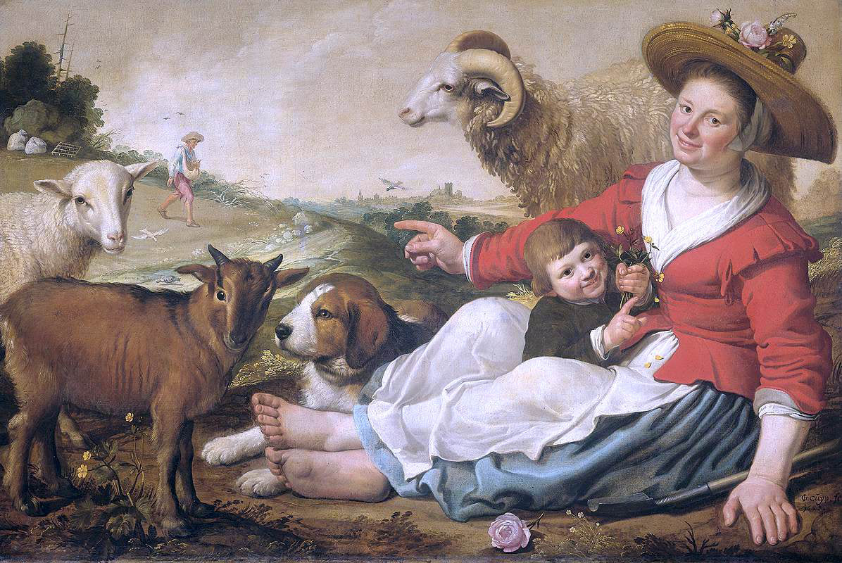 Jacob Gerritsz Cuyp The Shepherdess - Canvas Print