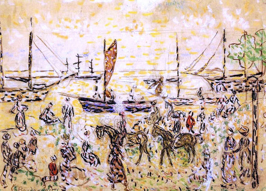 Maurice Prendergast The Shore - Canvas Print