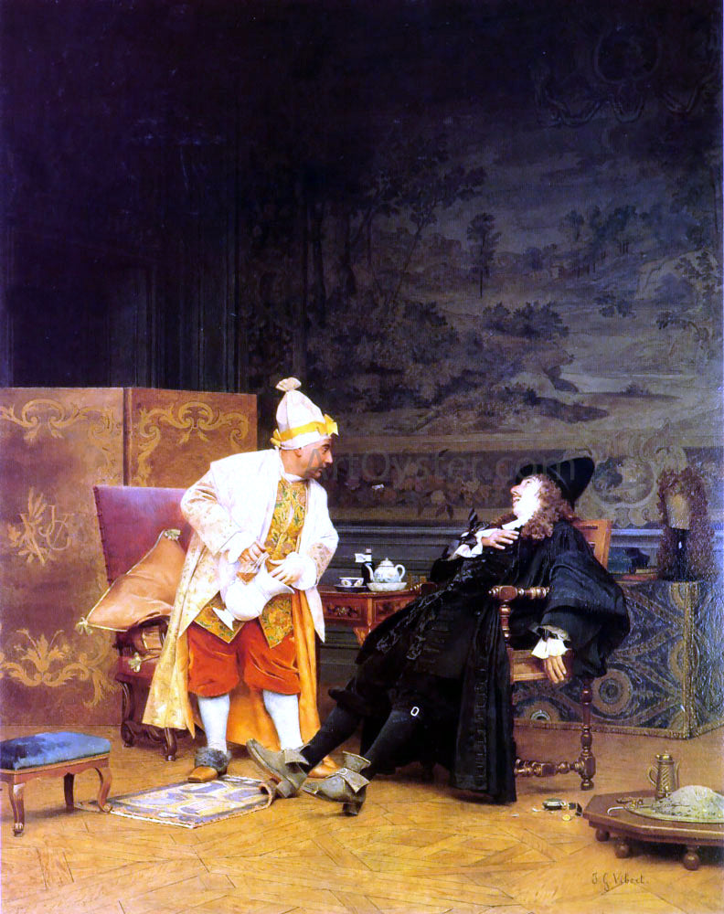 Jehan-Georges Vibert The Sick Doctor - Canvas Print