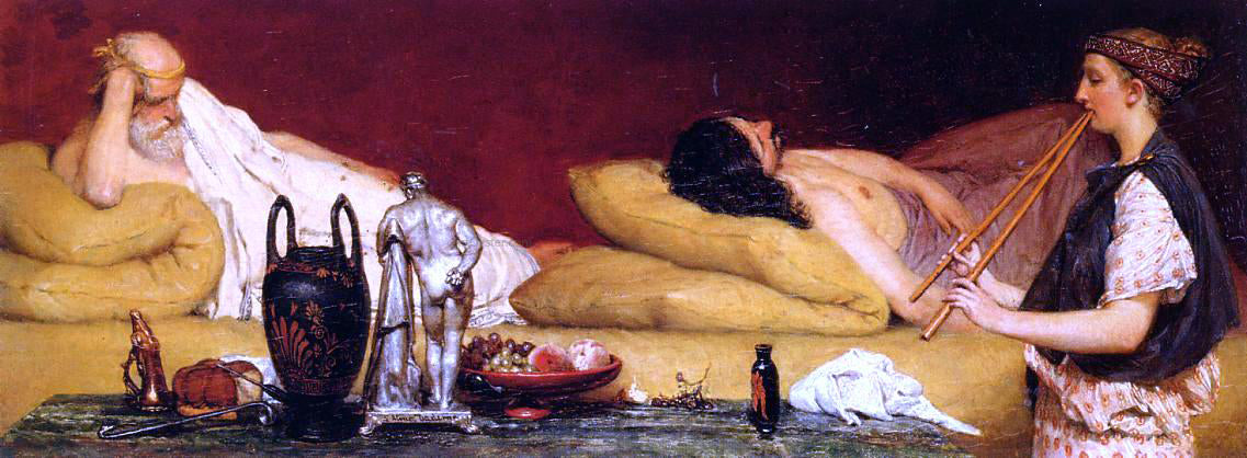 Sir Lawrence Alma-Tadema The Siesta - Canvas Print