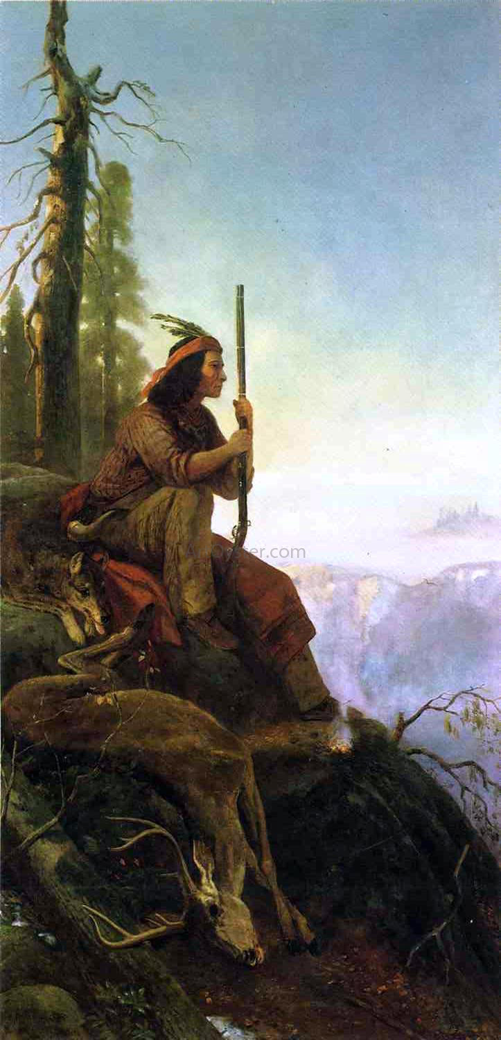 William Hahn The Signal Fire - Canvas Print