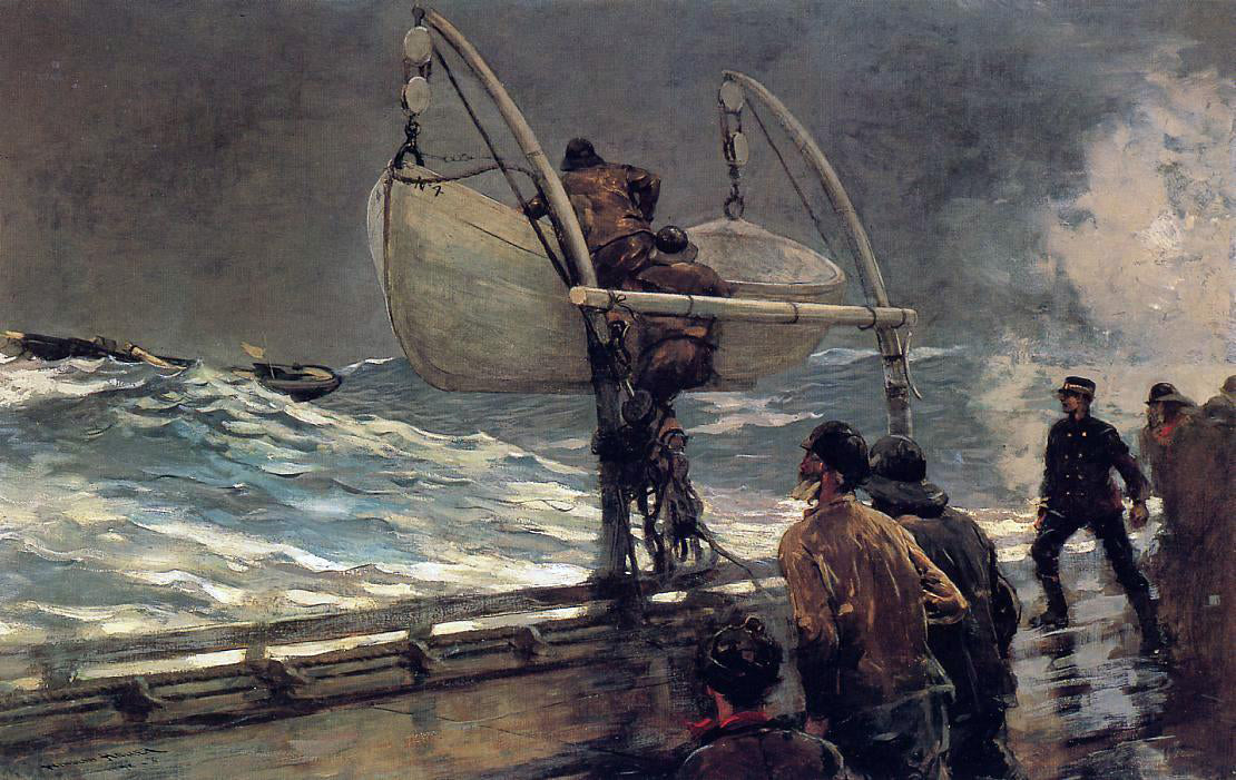 Winslow Homer The Signal of Distress - Canvas Print