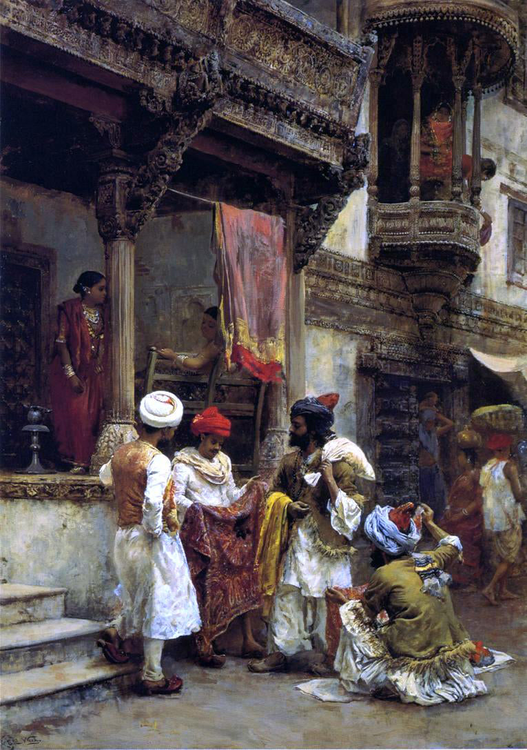 Edwin Lord Weeks The Silk Merchants - Canvas Print
