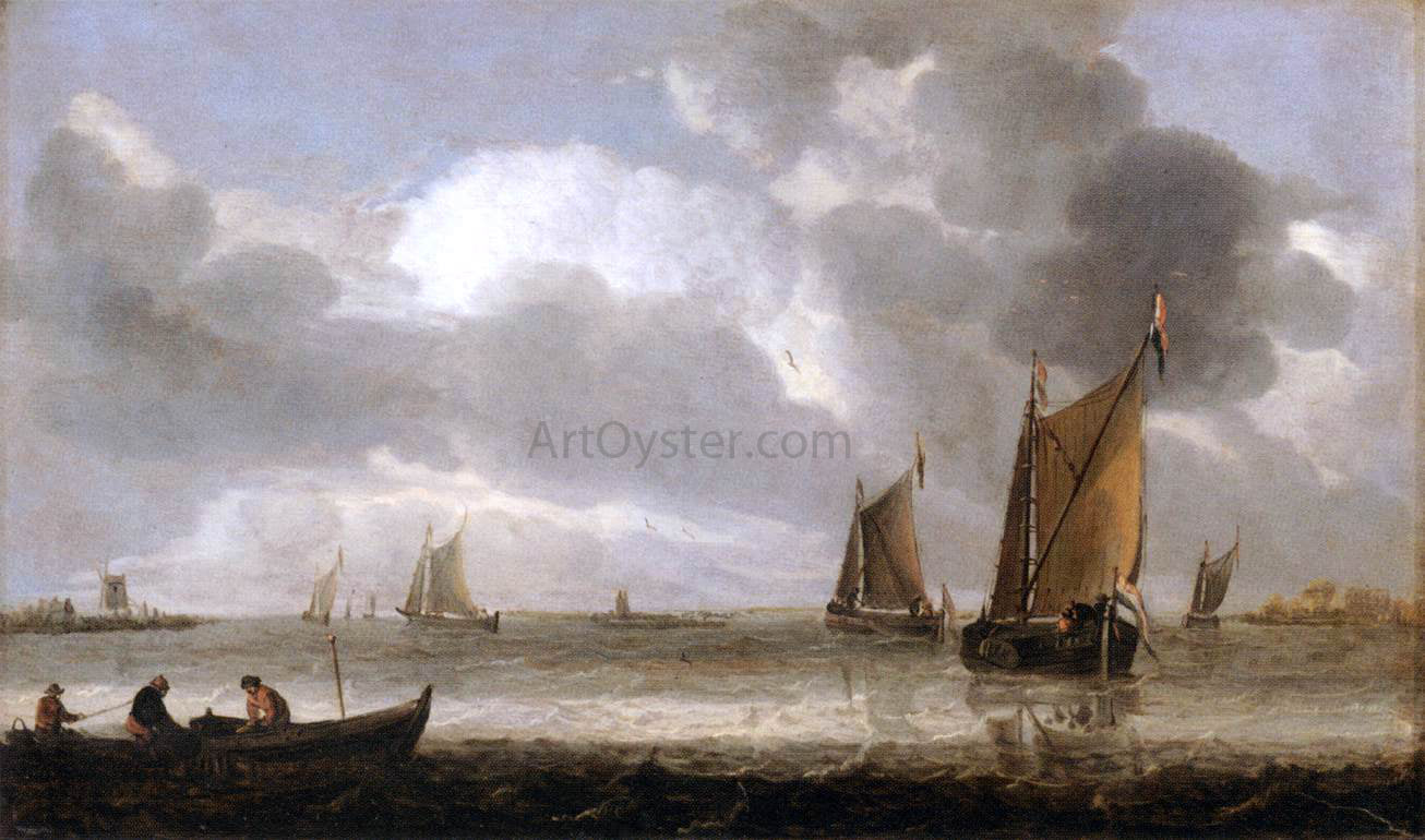 Abraham Van Beyeren The Silver Seascape - Canvas Print