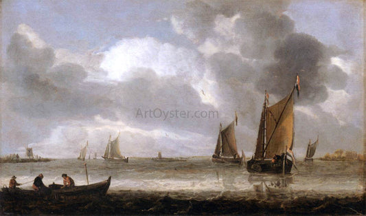 Abraham Van Beyeren The Silver Seascape - Canvas Print