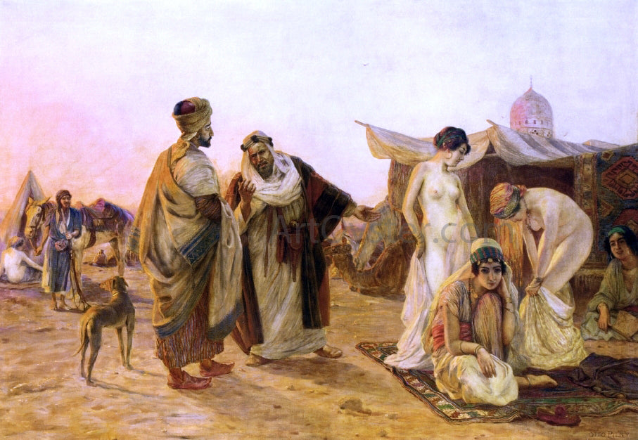 Otto Pilny The Slave Market - Canvas Print