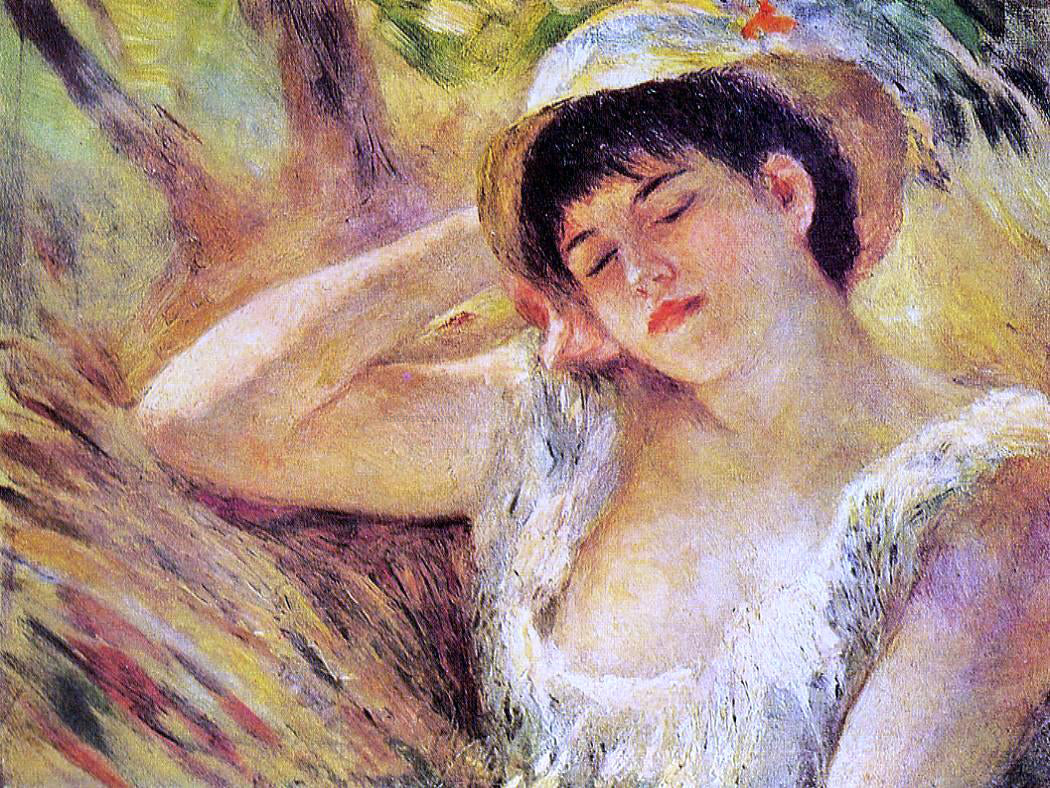 Pierre Auguste Renoir The Sleeper - Canvas Print