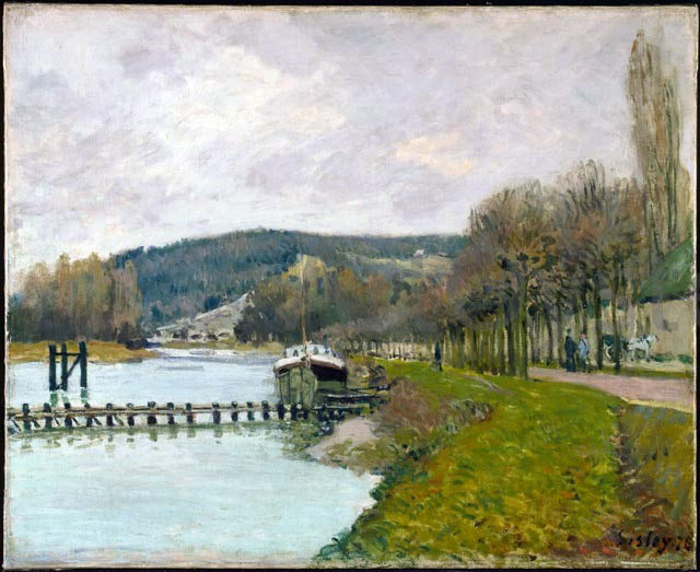 Alfred Sisley The Slopes of Bougival - Canvas Print