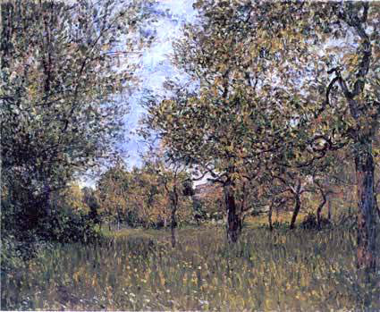 Alfred Sisley The Small Meadow at By - Canvas Print