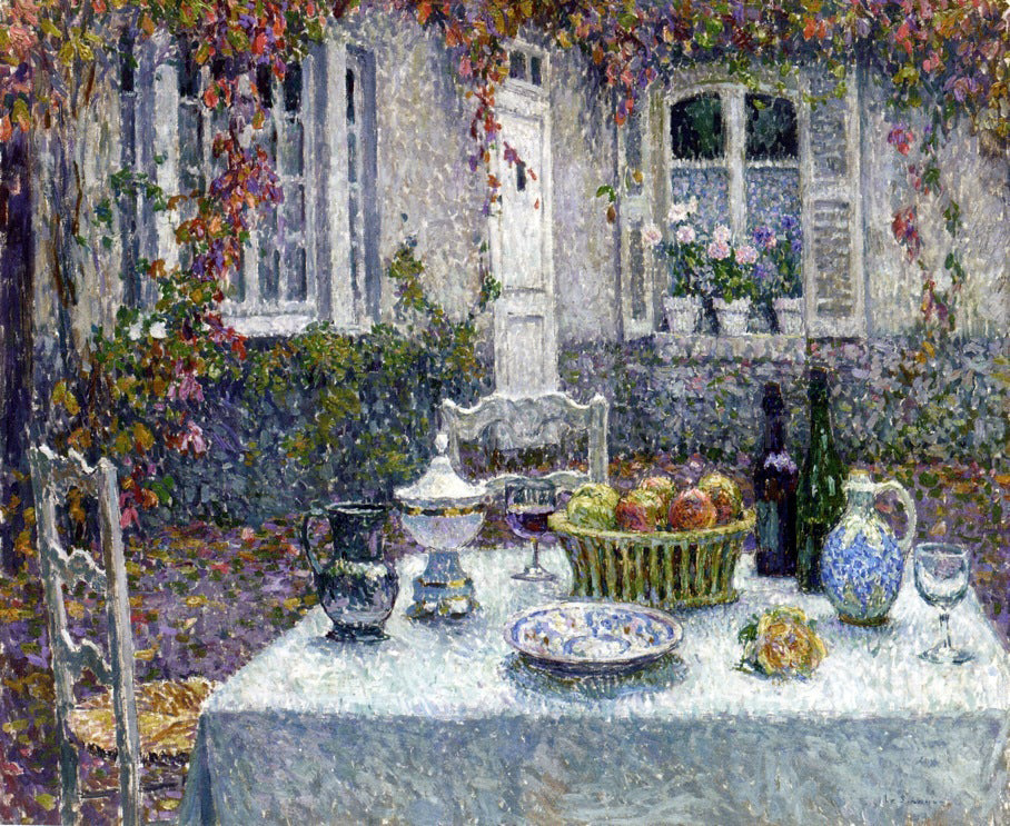 Henri Le Sidaner A Small Table - Canvas Print