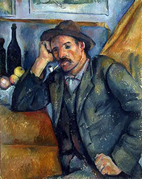 Paul Cezanne The Smoker - Canvas Print