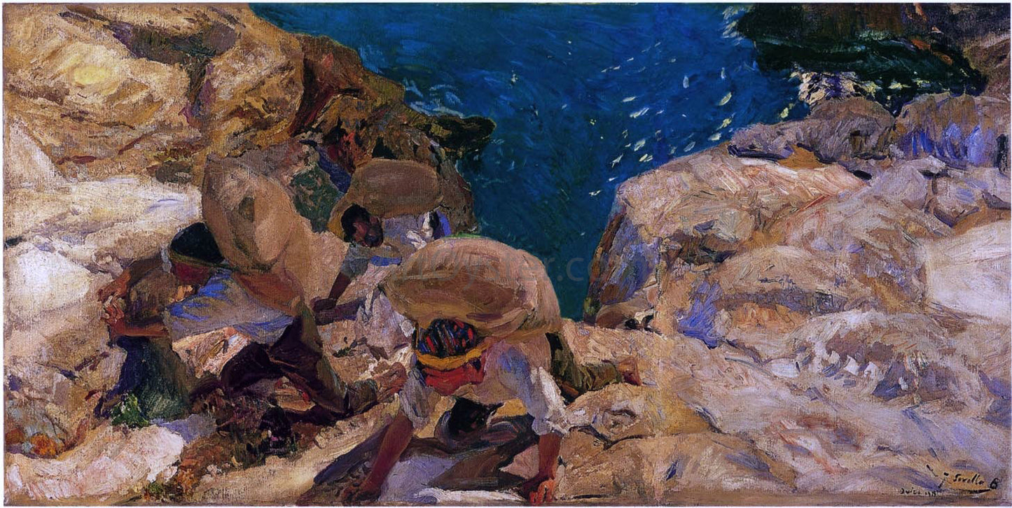 Joaquin Sorolla Y Bastida The Smugglers - Canvas Print